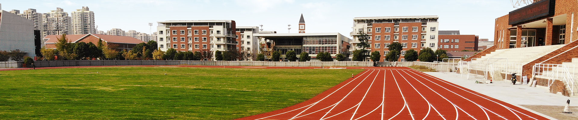 环保跑道苏州大乘2019年7月承建苏州市胥江实验中学校高环保跑道系统